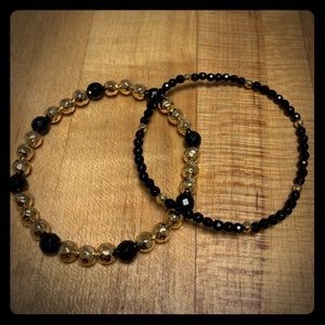 Gorjana Power Gemstone black Onyx Bracelet Set